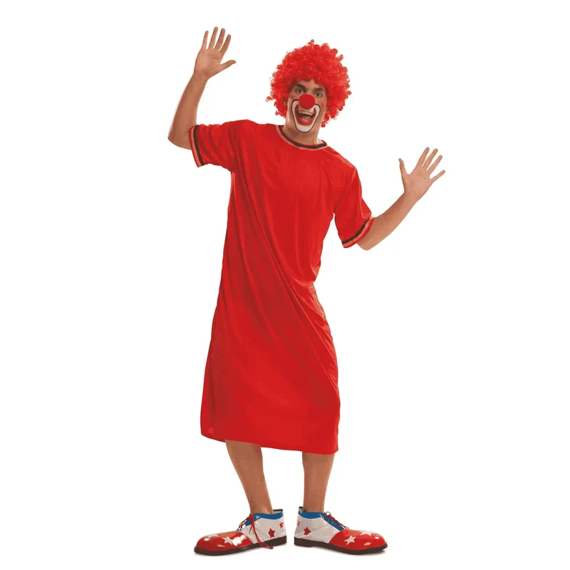 Disfraz de Payaso rojo adulto talla ML