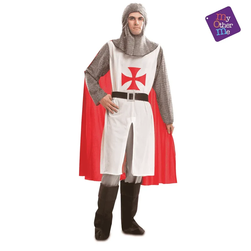 Disfraz de Caballero medieval con capa adulto talla ML
