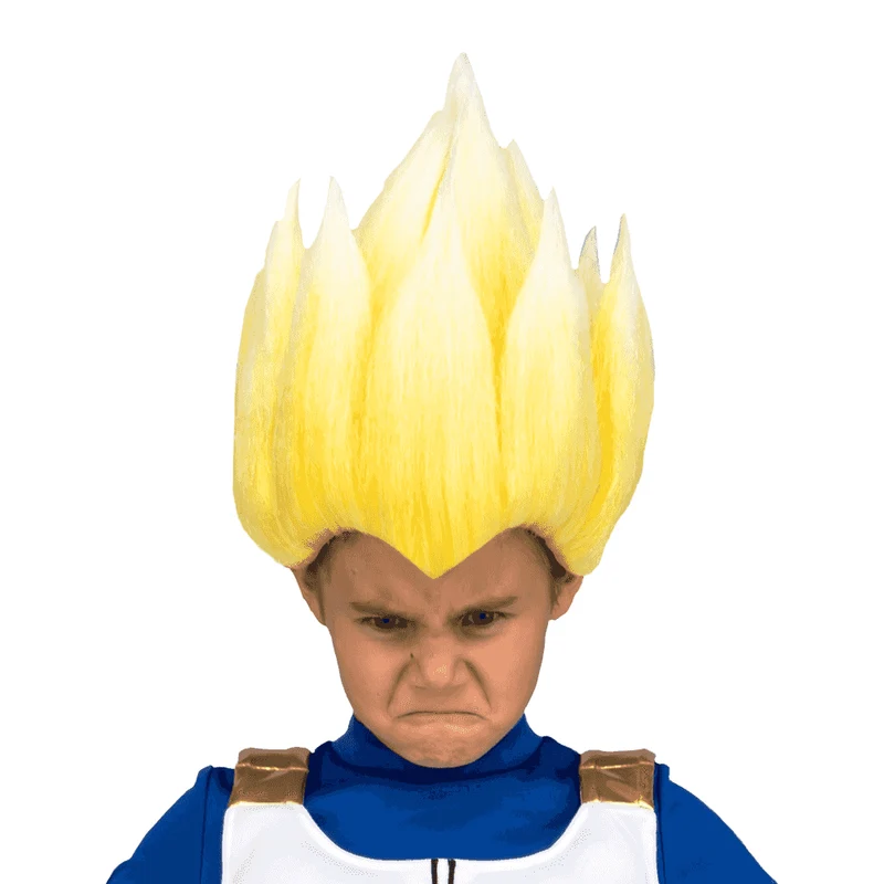 Peluca Saiyan vegeta para disfraz