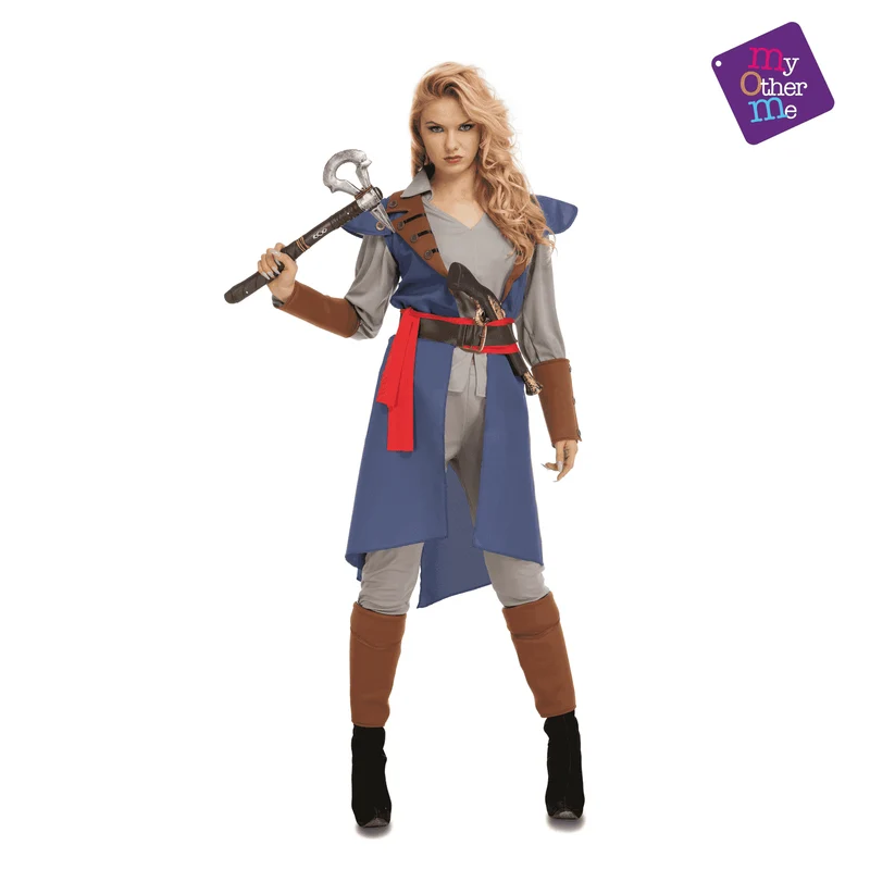 Disfraz de Justiciera azul mujer adulto talla S