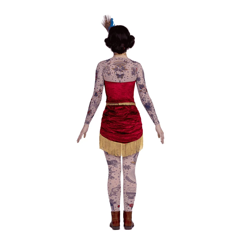 Disfraz de Mujer tatuada adulto talla M