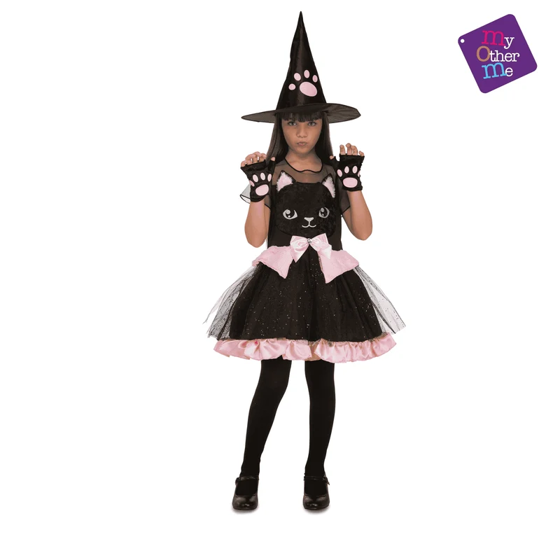 Disfraz de Bruja gatito 5-6 años infantil