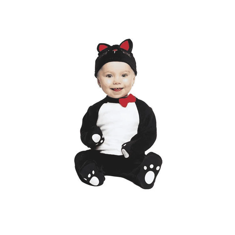 Disfraz de Gatito negro cotton 12-24 meses bebé