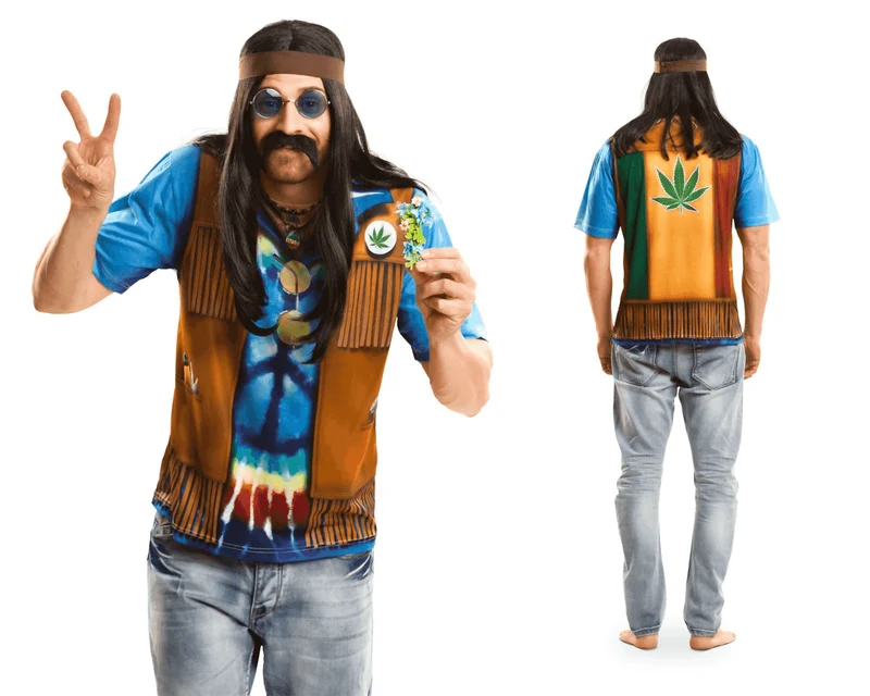 Disfraz de Hippie adulto talla S