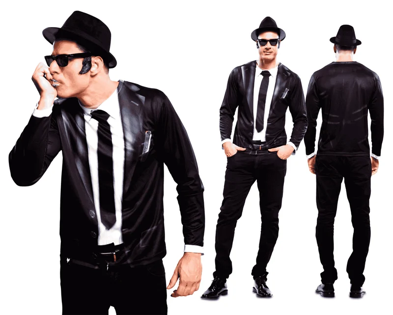 Disfraz de Bluesman adulto talla M
