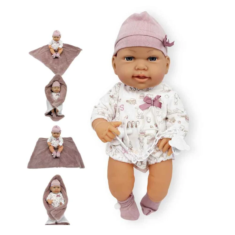 Bebé en Toquilla PequeBB de 40 cm – Muñeco clásico