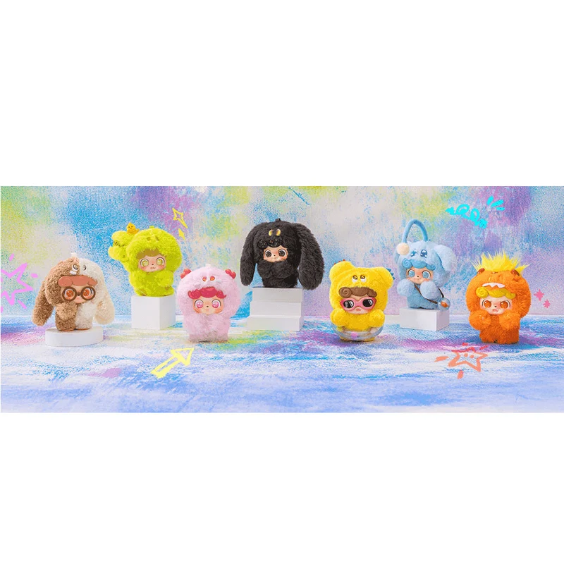 Figura sorpresa peluche coleccionable – Q.KID Emotional Hairy Monsters Series (Blind Box)