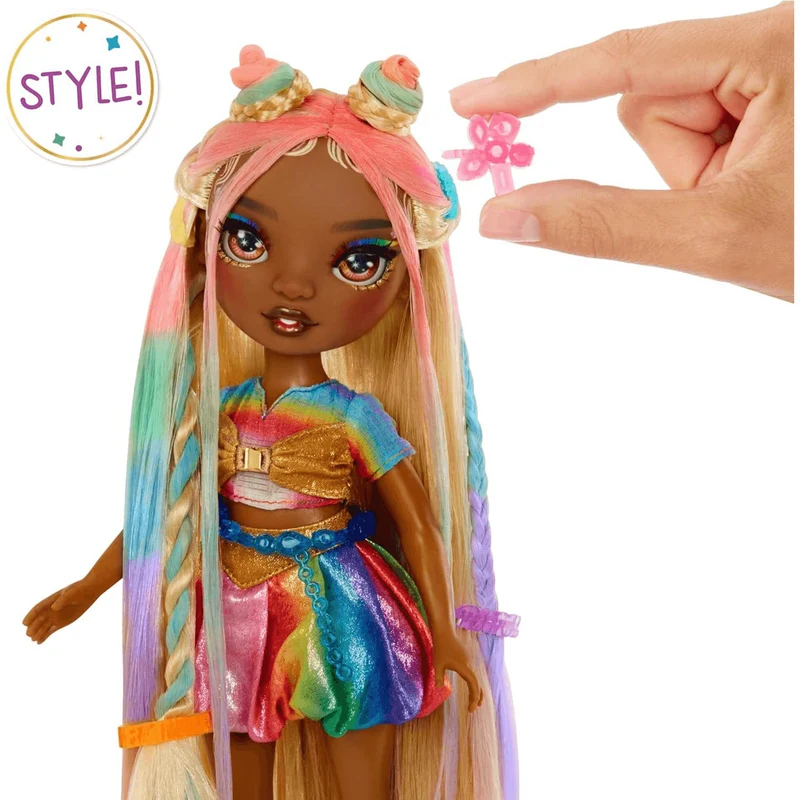 Rainbow High Muñeca Hair Chalk & Style- Meline