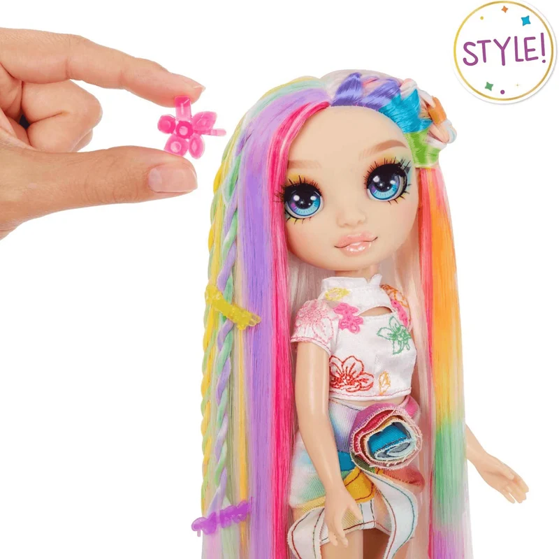 Rainbow High Tiza para el cabello y estilo Amaya - Muñeca arcoíris