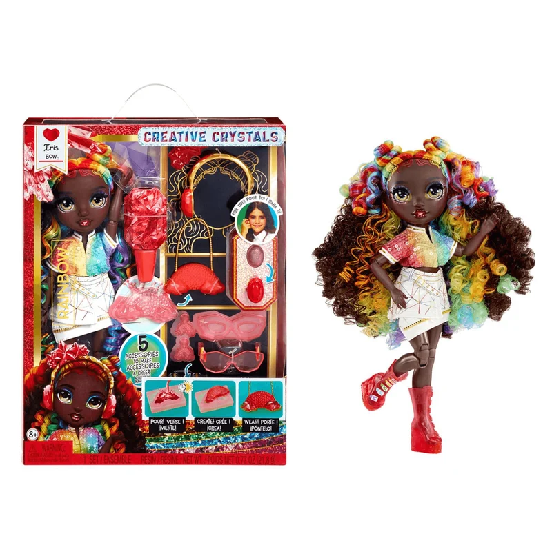 Rainbow High Creative Crystals Fashion Doll – Iris Bow