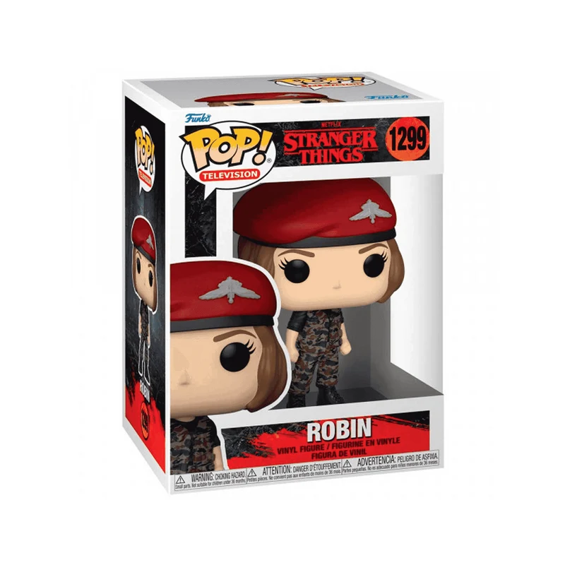 Funko POP Stranger Things S4 Figura Robin Hunter Outfit