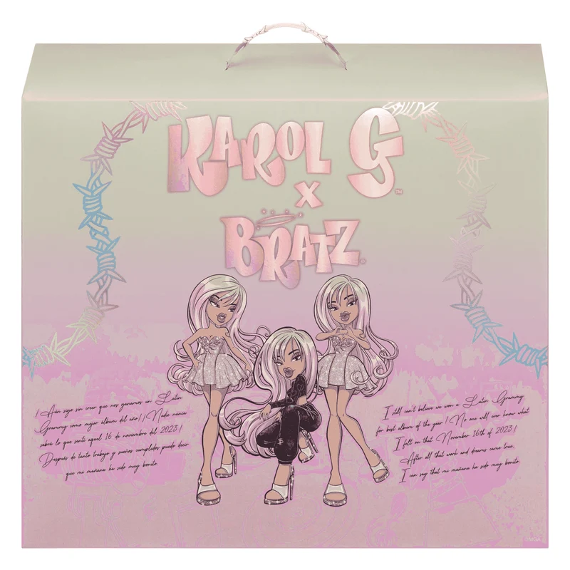 Bratz x Karol G Collector Doll con 3 looks y accesorios