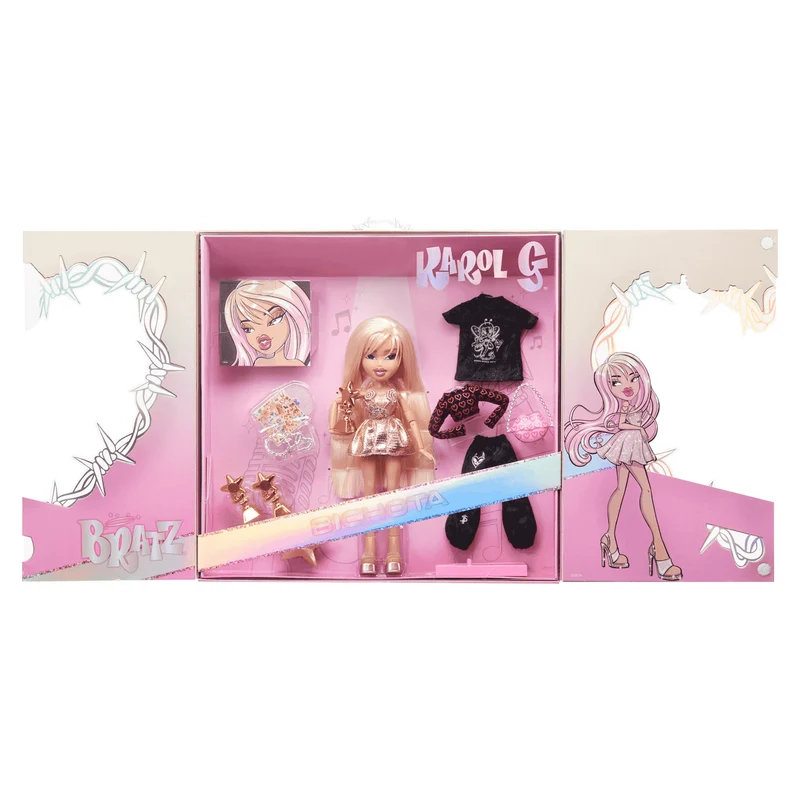 Bratz x Karol G Collector Doll con 3 looks y accesorios