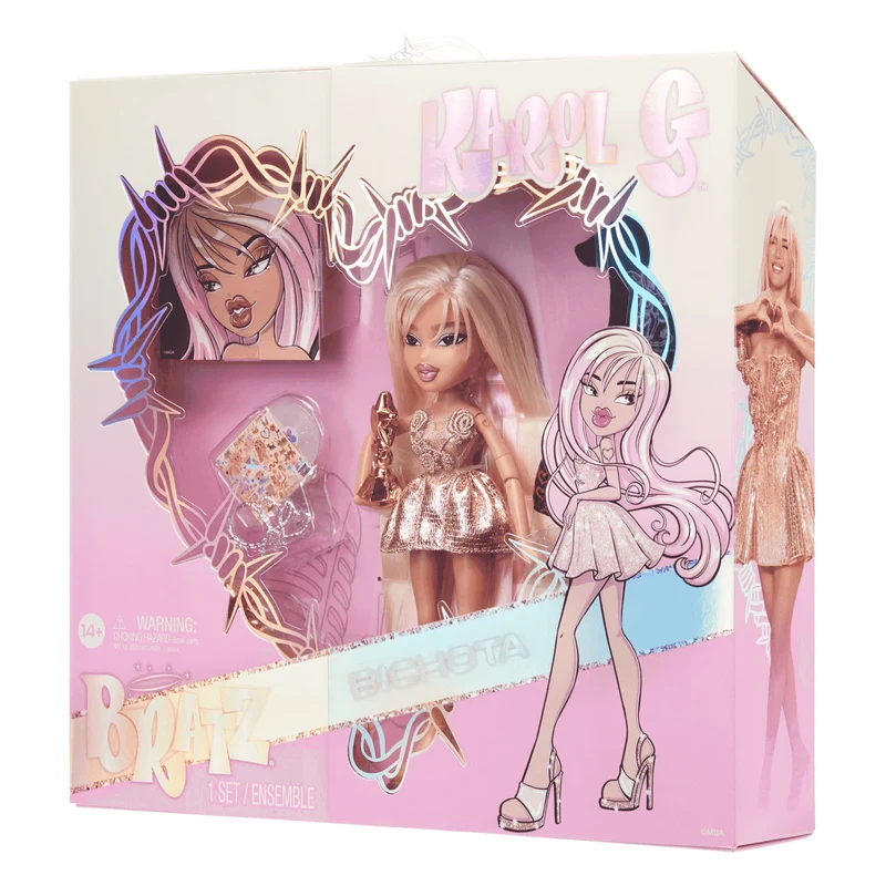 Bratz x Karol G Collector Doll con 3 looks y accesorios