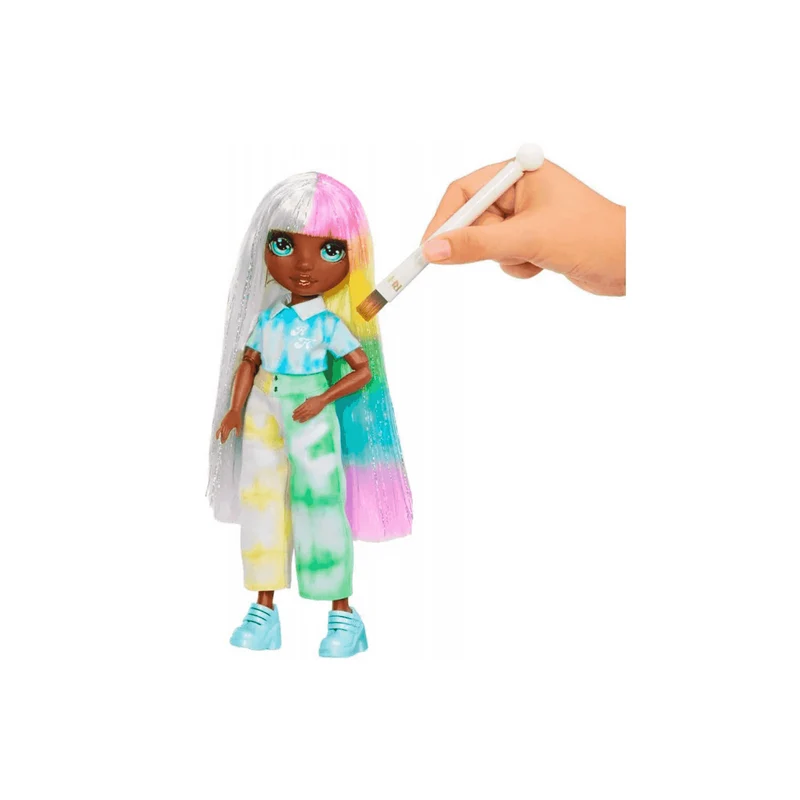 Rainbow High Watercolor & Create Muñeca con Ojos Verdes