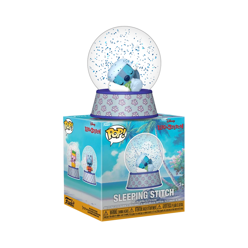 Funko Mini Glitter Globe: Disney Lilo Y Stitch - Stitch Durmiendo