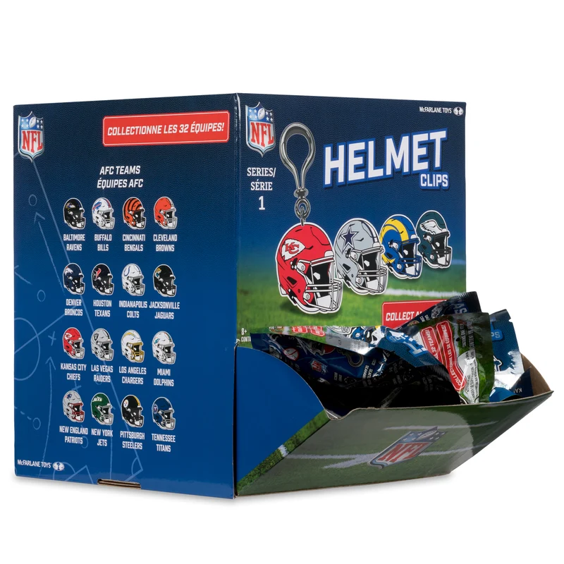 Mcfarlane: NFL Backpack Blind Clips - Helmets - Unitario