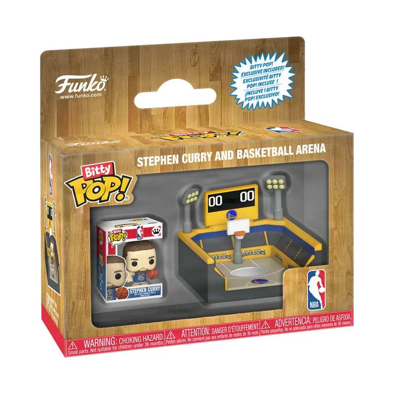 Funko Bitty Pop Town: Arena - Warriors con Stephen Curry