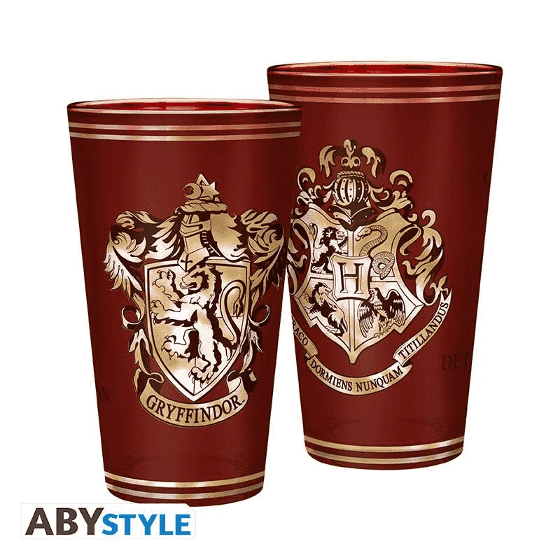 Set 2 Vasos XXL Harry Potter Gryffindor y Slytherin 400 ml