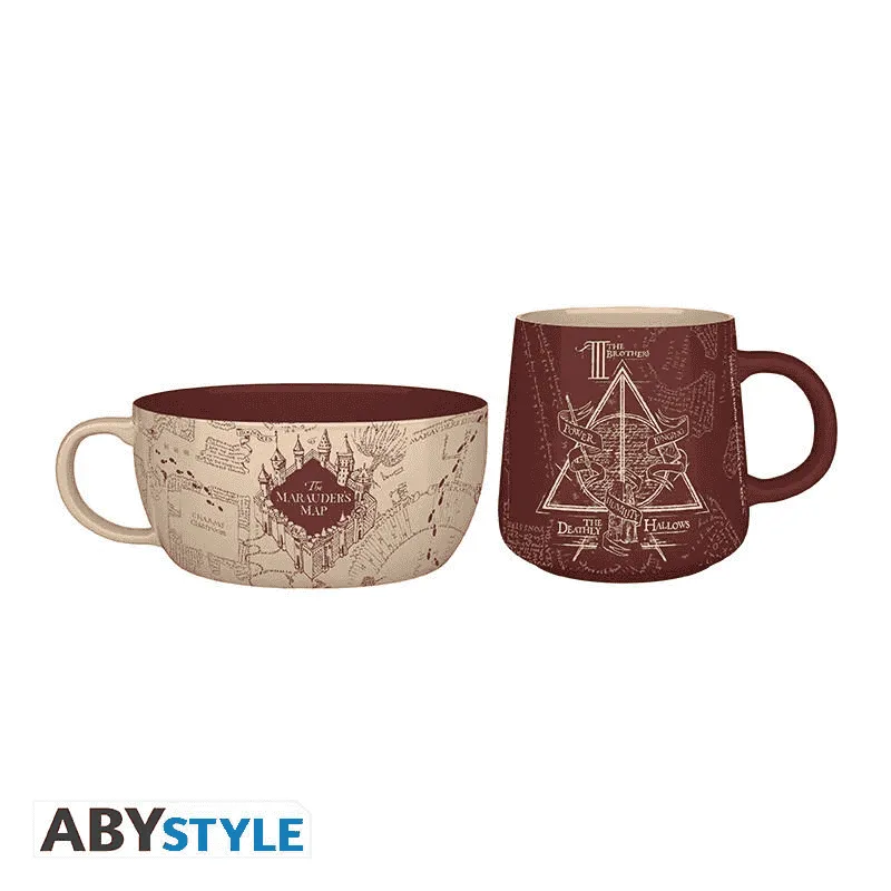 Set Desayuno Harry Potter Mapa del Merodeador Taza + Bol