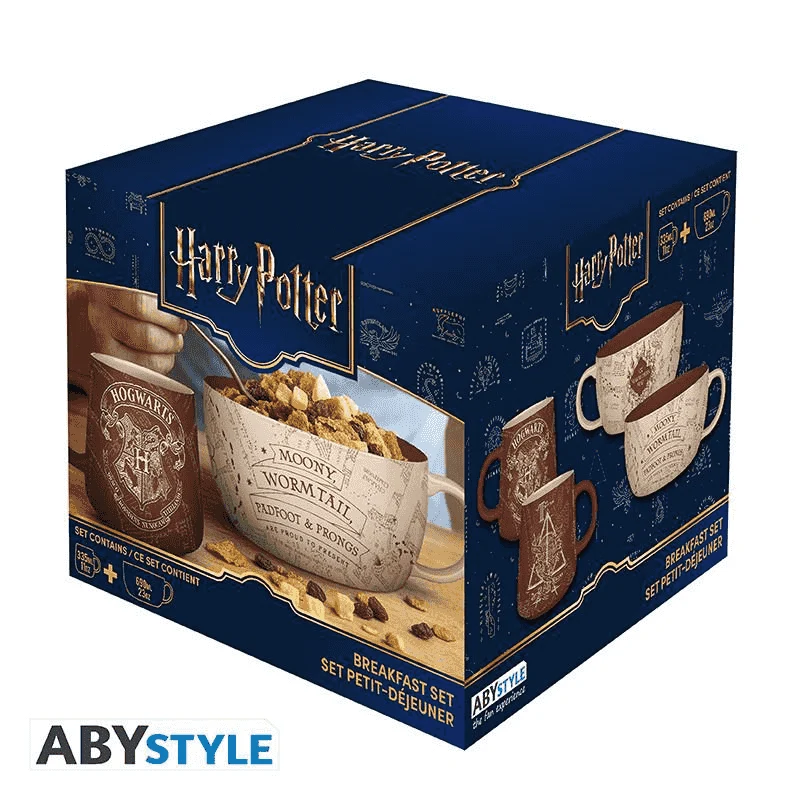 Set Desayuno Harry Potter Mapa del Merodeador Taza + Bol
