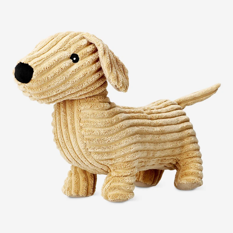 Plush toy - Brown corduroy dog