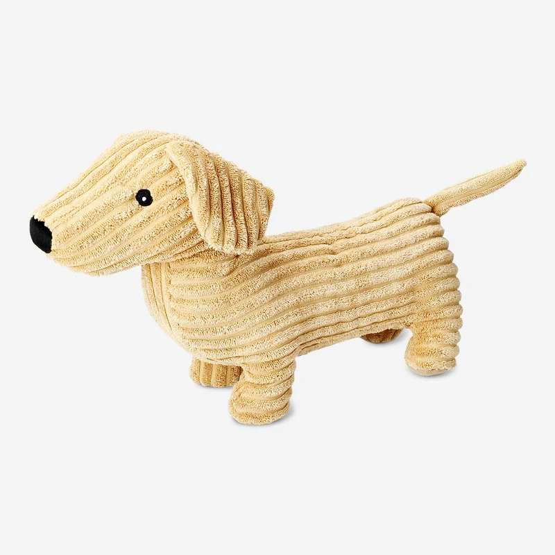 Plush toy - Brown corduroy dog