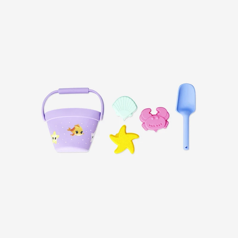 Pastel coloured beach set - 5 pcs