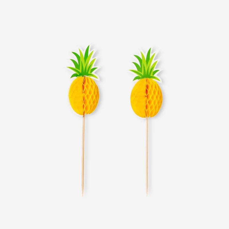 Pineapple food picks - 8 pcs
