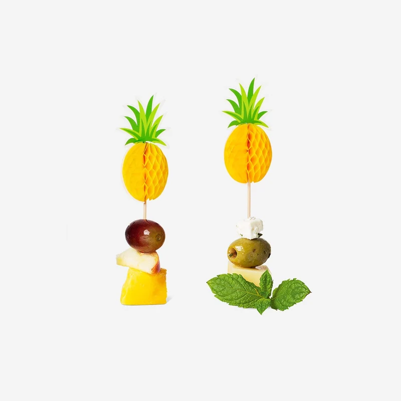 Pineapple food picks - 8 pcs