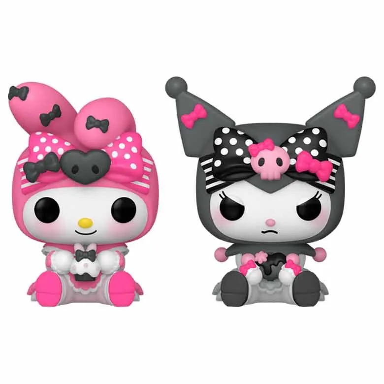 Set 2 Llaveros Pocket Pop My Melody y Kuromi