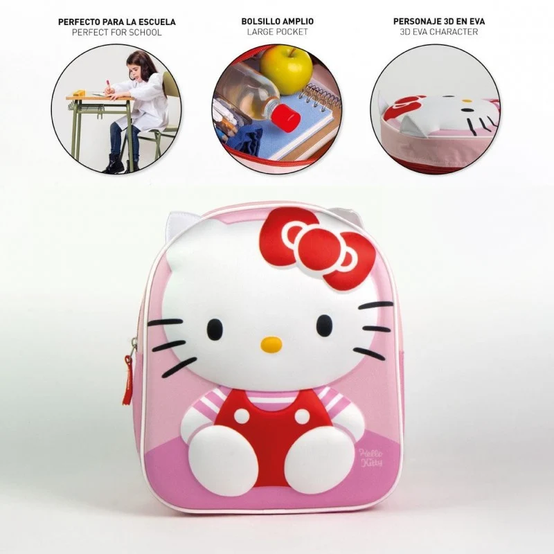 Mochila 3D - Hello Kitty 28cm