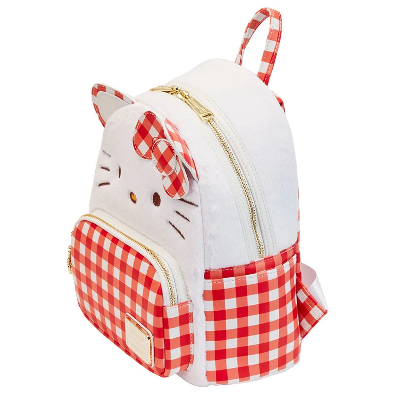 Mochila Hello Kitty Gingham Cosplay - Sanrio 28cm