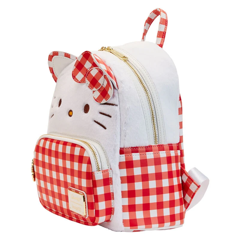 Mochila Hello Kitty Gingham Cosplay - Sanrio 28cm