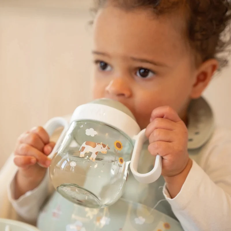 Vaso antiderrame Mio Pequeña Granja 200ml. Little Dutch