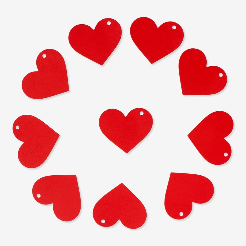 Heart gift tags - 10 pcs