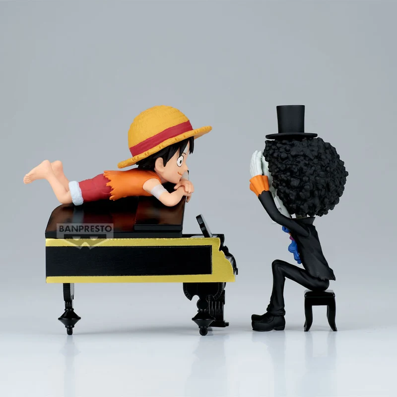 Figura Luffy y Brook - One Piece WCF Log Stories 8cm