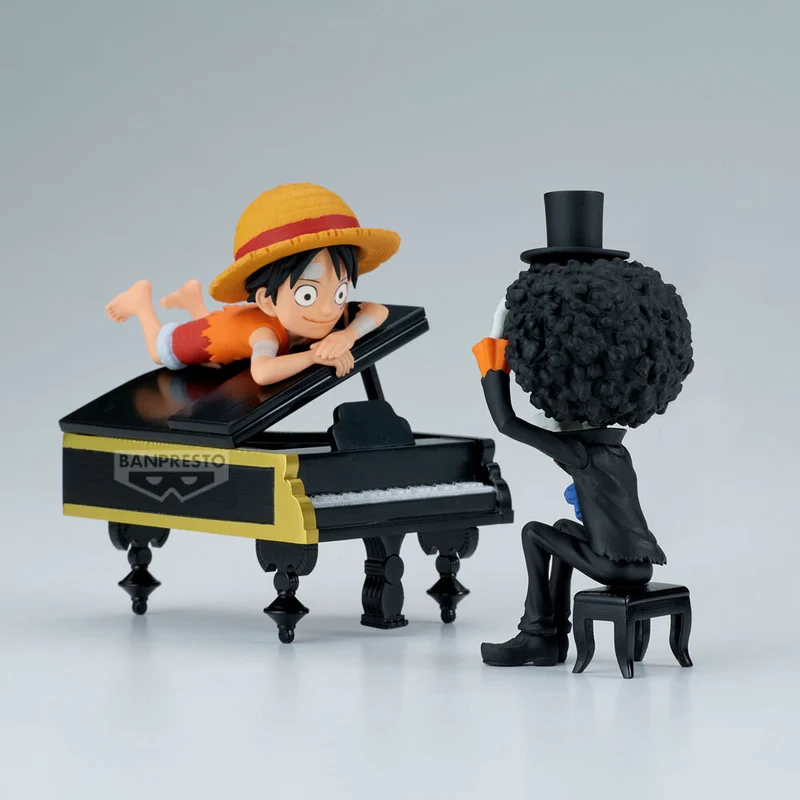 Figura Luffy y Brook - One Piece WCF Log Stories 8cm