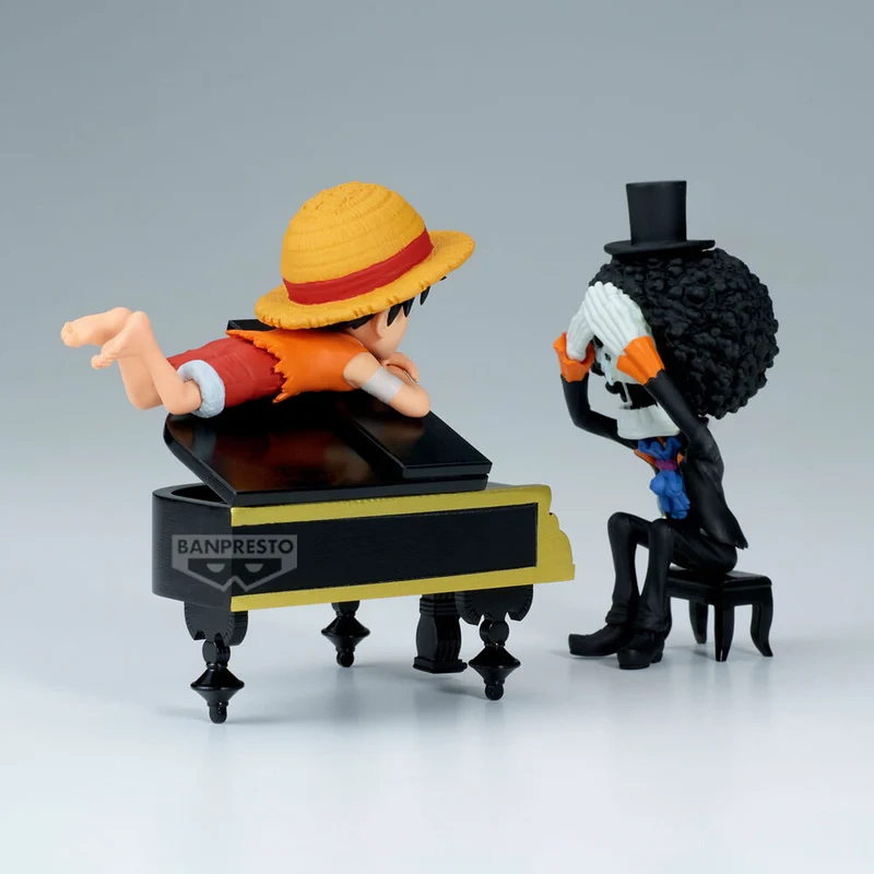 Figura Luffy y Brook - One Piece WCF Log Stories 8cm