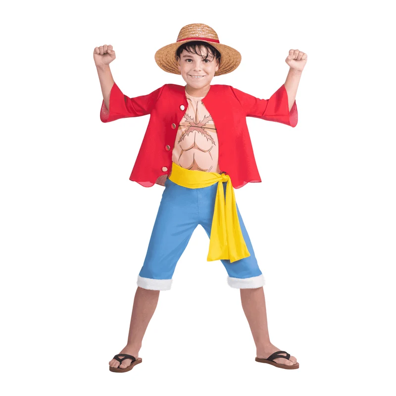 Disfraz de Luffy 7-9 años infantil