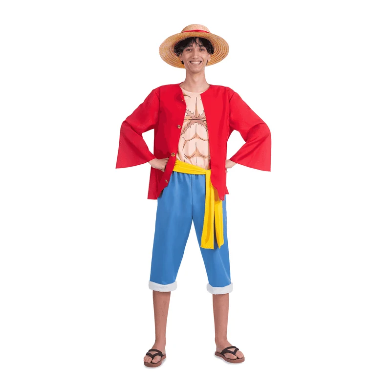 Disfraz de Luffy adulto talla M