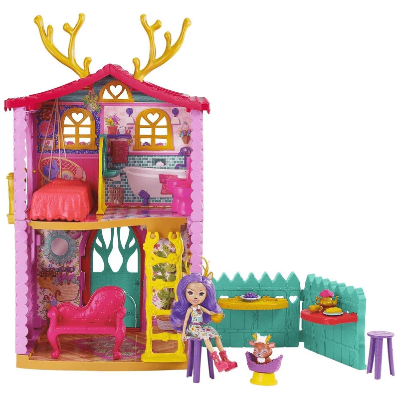 Enchantimals Casa Ciervo con Muñeca Danessa casa de juguete 4 años