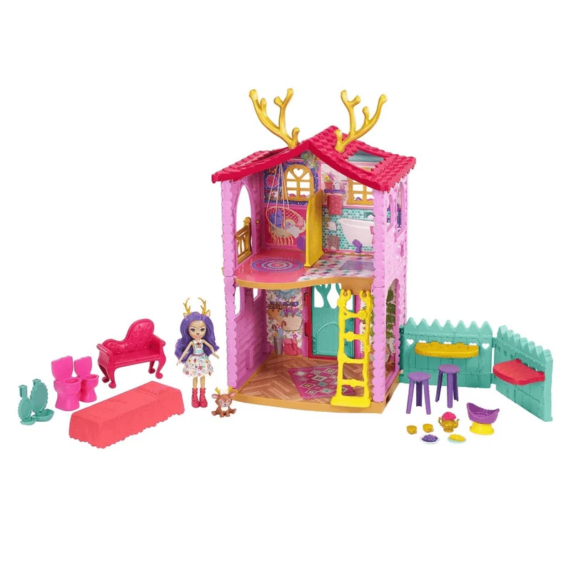 Enchantimals Casa Ciervo con Muñeca Danessa casa de juguete 4 años
