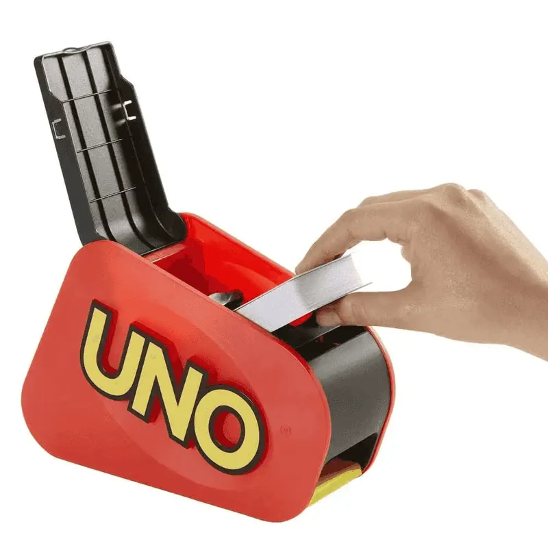 UNO Extreme – Juego de cartas con lanzador, luces y sonidos para emoción extra