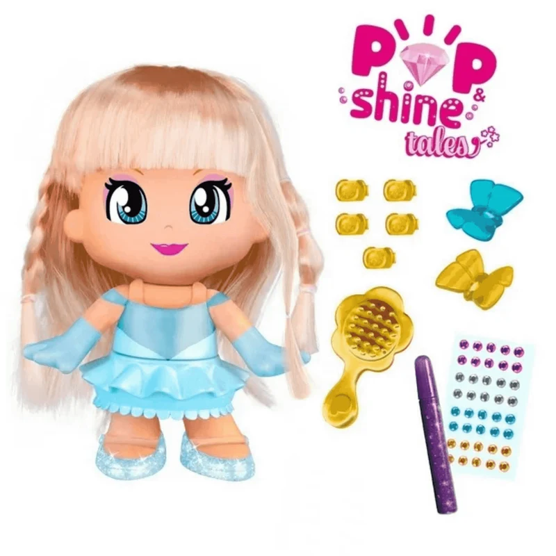 Pinypon Pop & Shine Tales ¡Transforma su Look Brillante!
