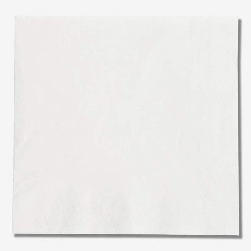 White Napkins - 75 pcs