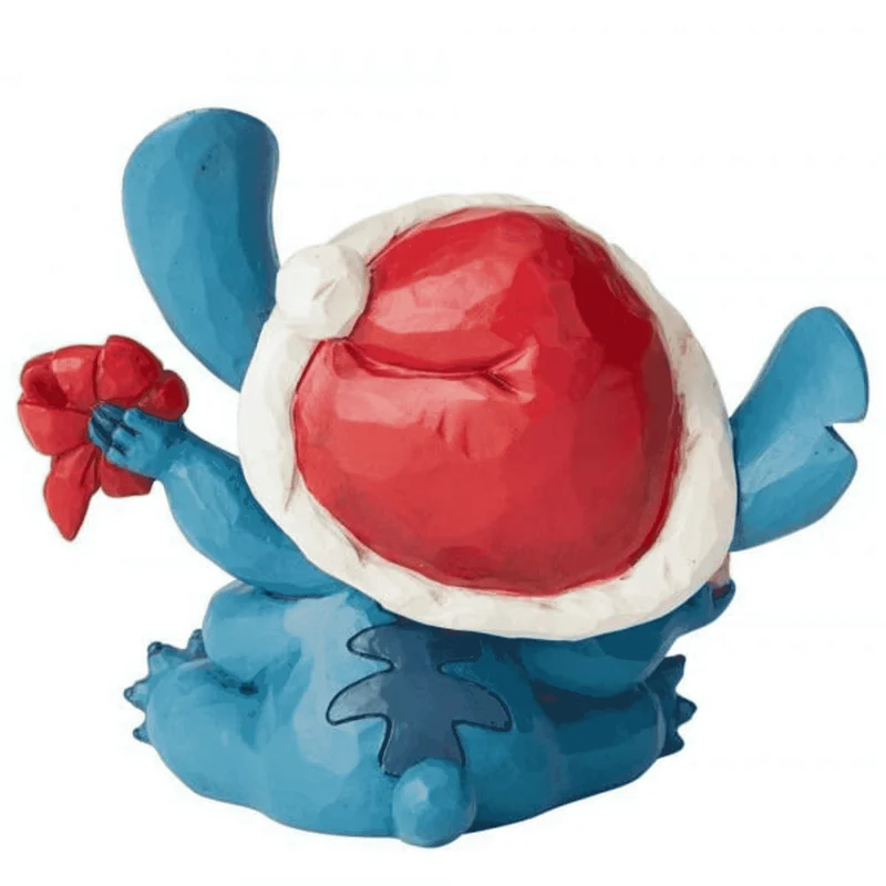 Figura de Stitch con Gorro de Santa Bad Wrap Disney Traditions