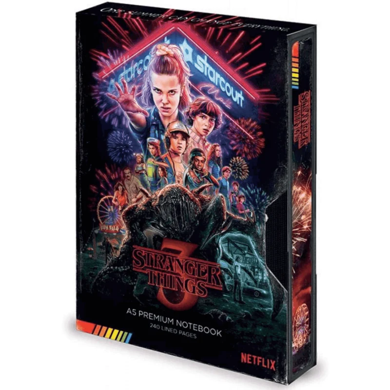 Stranger Things Cuaderno VHS Temporada 3 A5 Premium