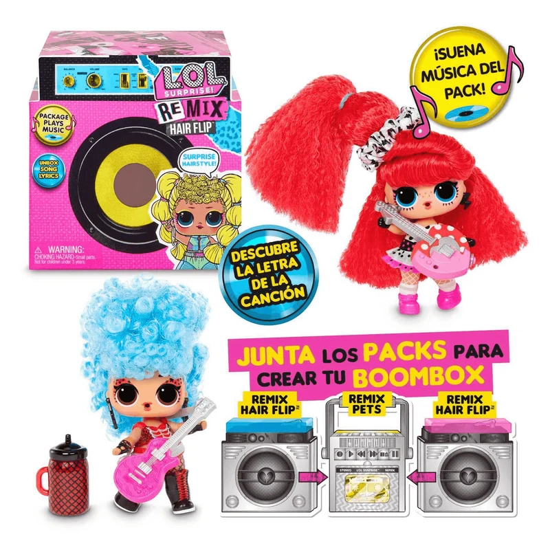 Lol Surprise Remix Muñeca Hair Flip