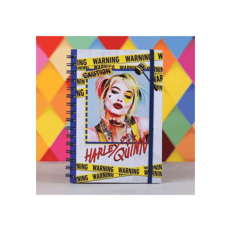 Cuaderno A5 Harley Quinn Birds of Prey - Diseño Warning